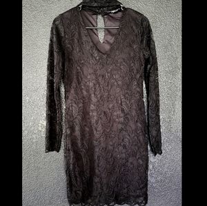 Lace collared mini dress *never worn*